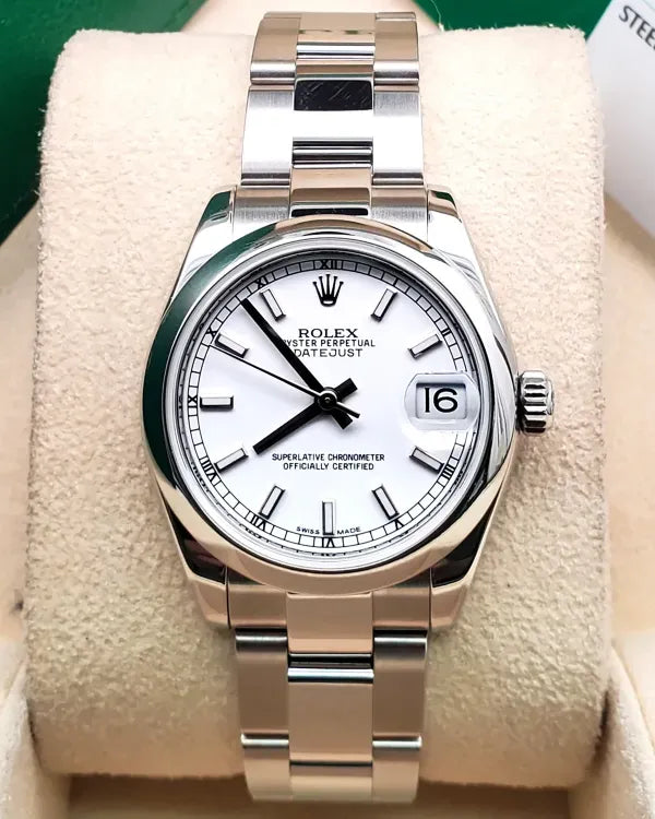 2017 Rolex Datejust 31MM White Dial Oyster Bracelet (178240)