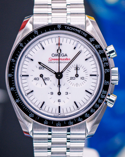 2024 Omega Speedmaster Professional Moonwatch 42MM White Dial Steel Bracelet (310.30.42.50.04.001)