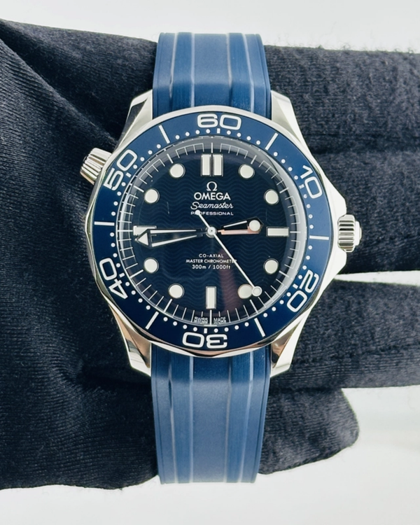 Omega Seamaster Diver 300M "James Bond 60th Anniversary" 42MM Blue Dial Rubber Strap (210.30.42.20.03.002)