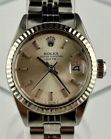 No Reserve - Rolex Datejust Oyster Perpetual Lady Date 26MM White Dial Jubilee Bracelet (6917)