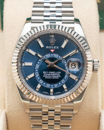 2021 Rolex Sky-Dweller 42MM Blue Dial Jubilee Bracelet (326934)