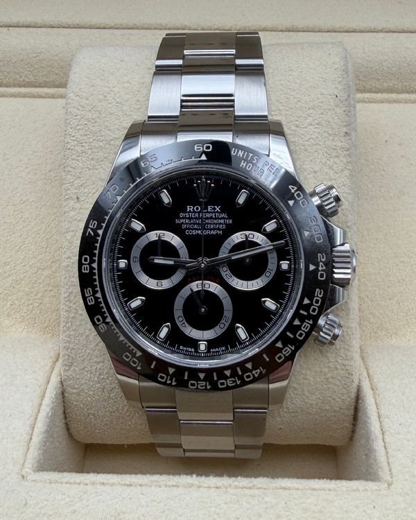 2022 Rolex Cosmograph Daytona 40MM Black Dial Oyster Bracelet (116500LN)