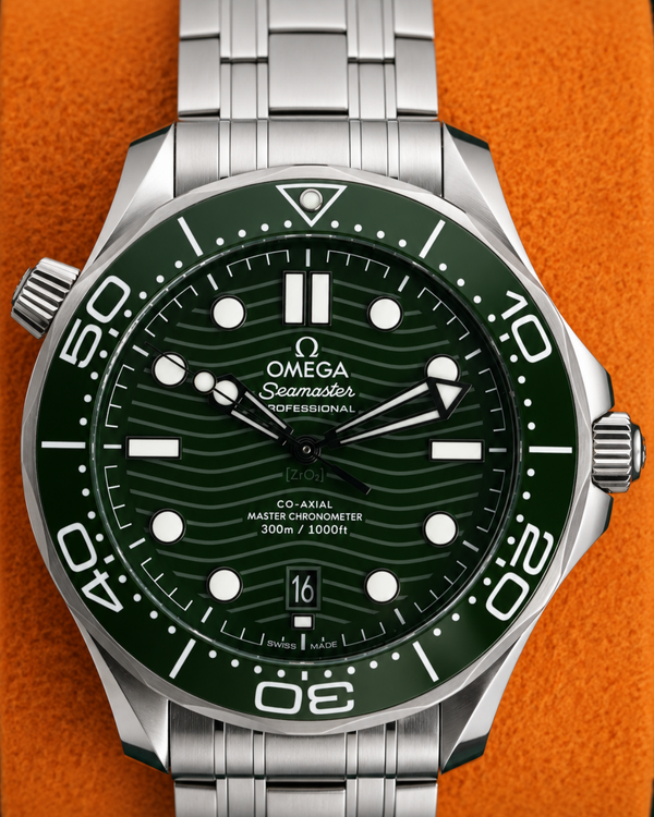 2026 Omega Seamaster Diver 300M "Seaweed" 42MM Green Dial Steel Bracelet (210.30.42.20.10.001)