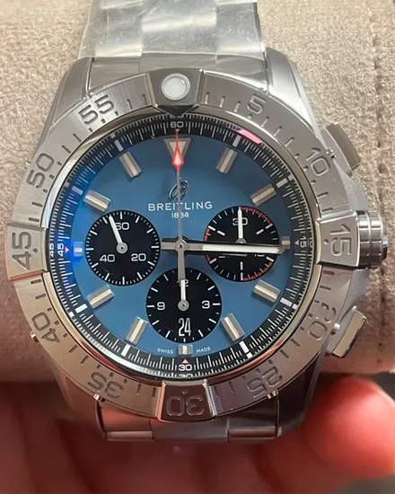 2026 Breitling Super Avenger B01 Chronograph 46MM Blue Dial Titanium Bracelet (EB0148101C1E1)
