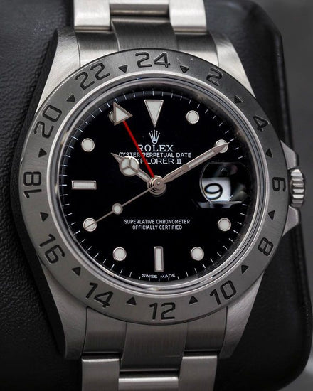 Rolex Explorer II 40MM Black Dial Oyster Bracelet (16570)