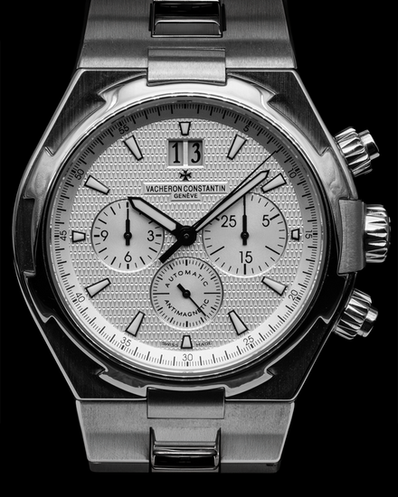 2017 Vacheron Constantin Overseas Chronograph 42MM White Dial Steel Bracelet (49150/B01A-9095)