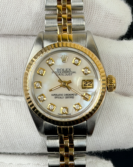 1983 Rolex Lady-Datejust 26MM Aftermarket Mother of Pearl Dial Two-Tone Jubilee Bracelet (6917)