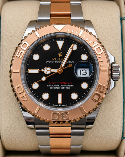 2021 Rolex Yacht-Master 40MM Black Dial Two-Tone Oyster Bracelet (126621)