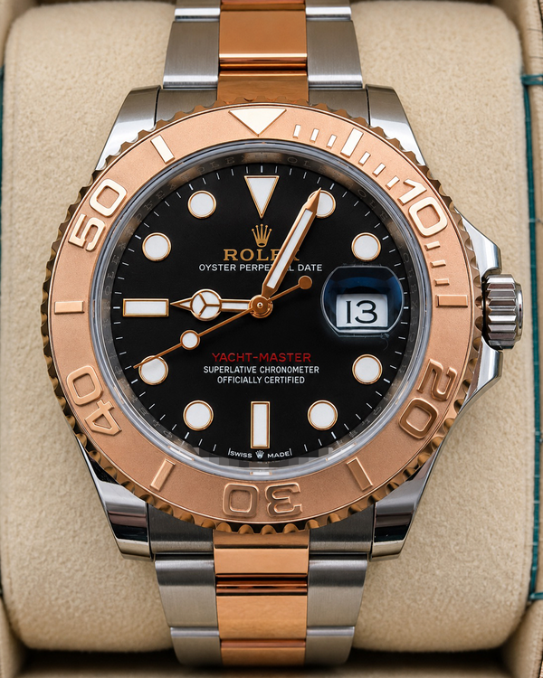 2021 Rolex Yacht-Master 40MM Black Dial Two-Tone Oyster Bracelet (126621)