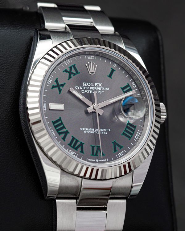 2019 Rolex Datejust "Wimbledon" 41MM Slate Dial Oyster Bracelet (126334)