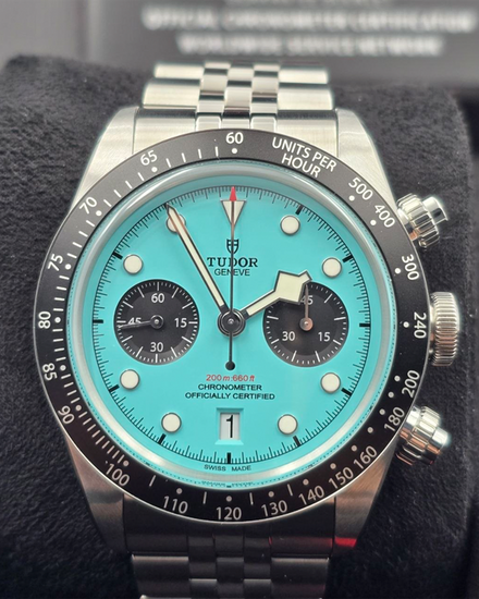 2025 Tudor Black Bay Chrono 41MM Blue "Flamingo" Dial Steel Bracelet (79360N)