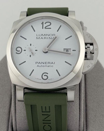 2023 Panerai Luminor Marina 44MM White Dial Rubber Strap (PAM01314)