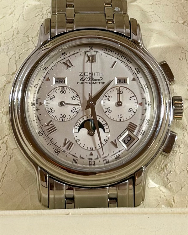 2001 Zenith Chronomaster 40MM Silver Dial Steel Bracelet (14/01.0240.410)