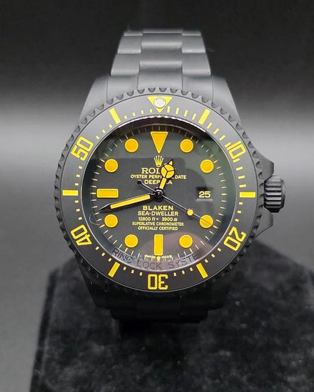 2018 Rolex Sea-Dweller 44MM Aftermarket Black PVD Dial Aftermarket PVD Bracelet (126660)