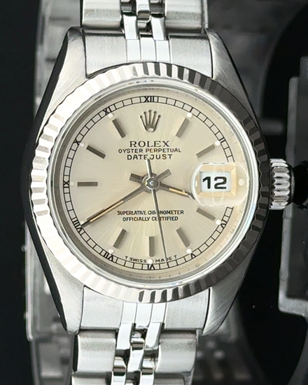1991 Rolex Lady-Datejust 26MM Silver Dial Jubilee Bracelet (69174)