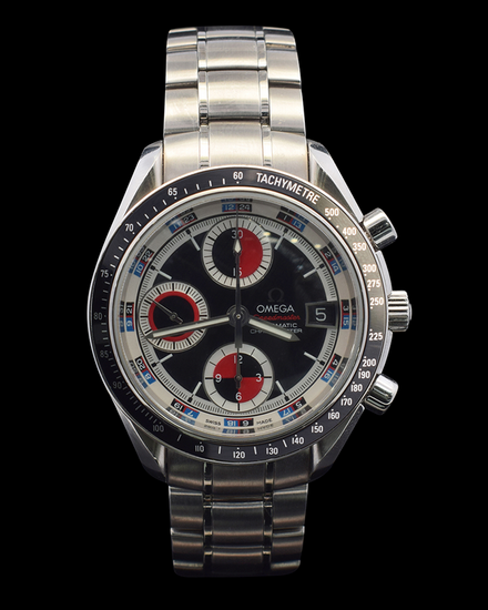 Omega Speedmaster Date 40MM Black "Casino" Dial Steel Bracelet (3210.52.00)