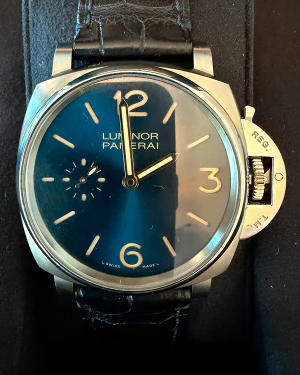 2018 Panerai Luminor Due 42MM Blue Dial Leather Strap (PAM00728)