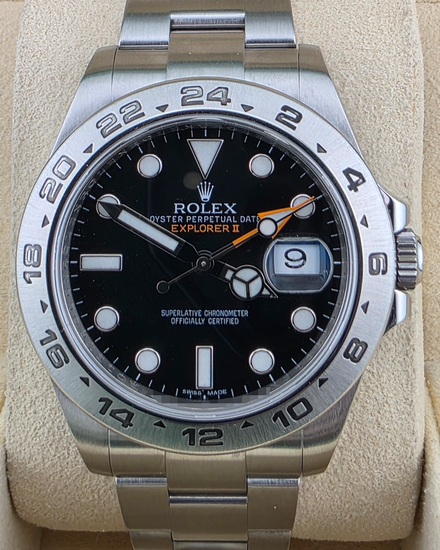 2011 Rolex Explorer II 42MM Black Dial Oyster Bracelet (216570)