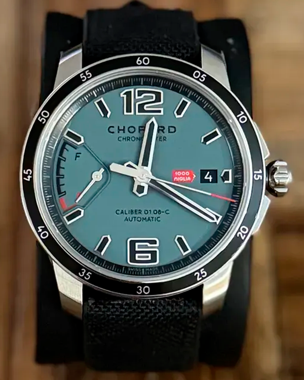 2026 Chopard Mille Miglia GTS Power Control Grigio‑Blu L.E. 43MM Blue Dial Textile Strap (168566-3022)