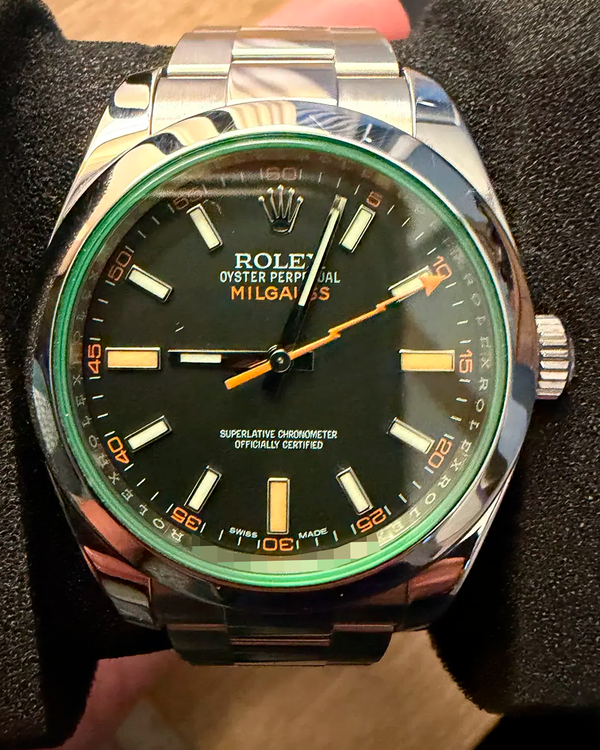 2014 Rolex Milgauss 40MM Black Dial Oyster Bracelet (116400GV)