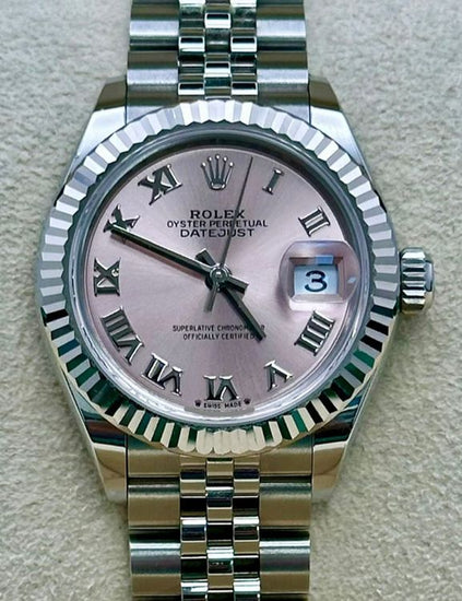 2023 Rolex Lady-Datejust 28MM Sundust Dial Super Jubilee Bracelet (279174)