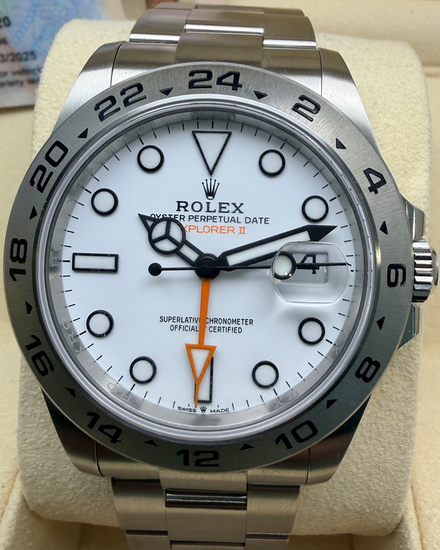 2024 Rolex Explorer II "Polar" 42MM White Dial Oyster Bracelet (226570)