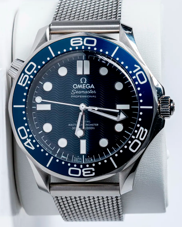 No Reserve - 2023 Omega Seamaster Diver 300M "James Bond 60th Anniversary" 42MM Blue Dial Steel Bracelet (210.30.42.20.03.002)