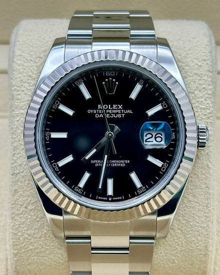 2020 Rolex Datejust 41MM Black Dial Oyster Bracelet (126334)