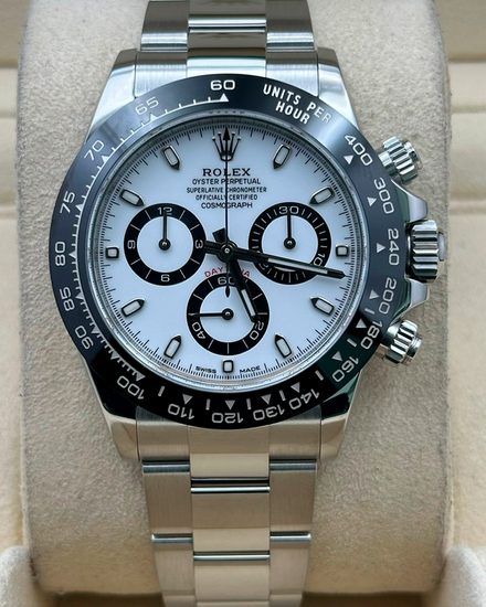 2021 Rolex Cosmograph Daytona "Panda" 40MM White Dial Oyster Bracelet (116500LN)