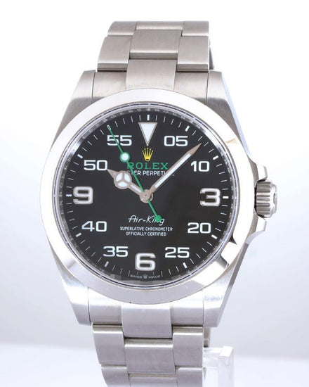 No Reserve - 2025 Rolex Air-King 40MM Black Dial Oyster Bracelet (126900)