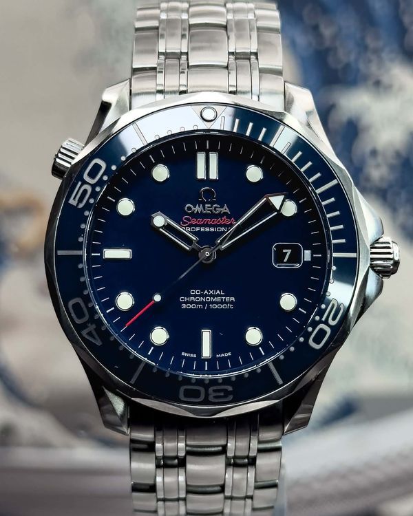 Omega Seamaster Diver 300M 41MM Blue Dial Steel Bracelet (212.30.41.20.03.001)