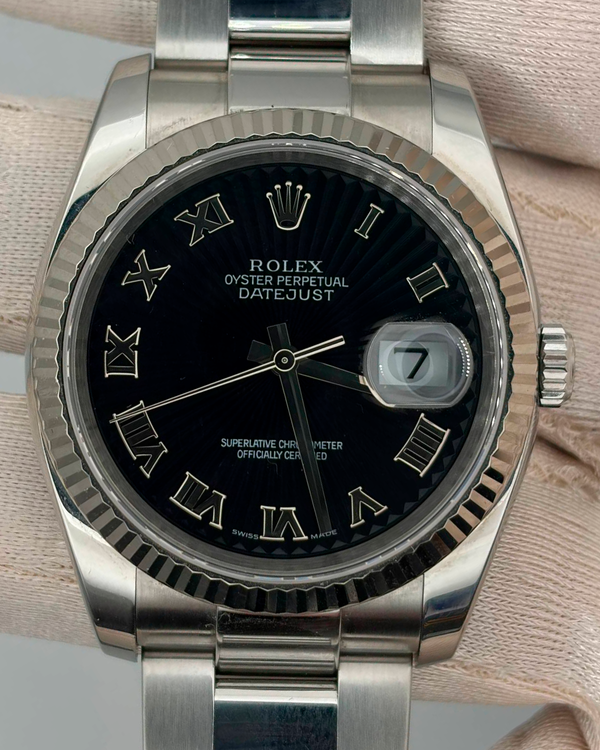 2006 Rolex Datejust 36MM Black Dial Oyster Bracelet (116234)