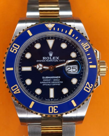 2021 Rolex Submariner Date "Bluesy" 41MM Blue Dial Two-Tone Oyster Bracelet (126613LB)