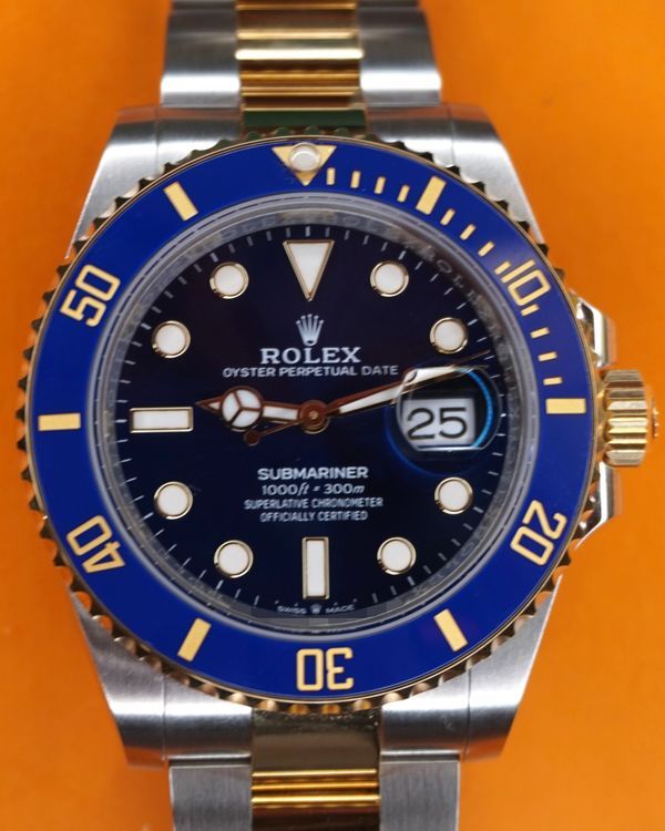 2021 Rolex Submariner Date "Bluesy" 41MM Blue Dial Two-Tone Oyster Bracelet (126613LB)