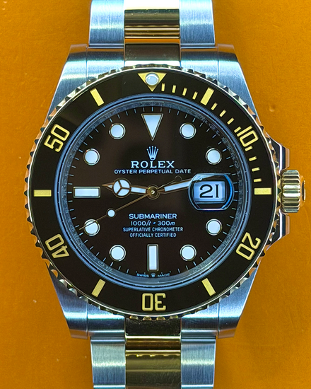 2023 Rolex Submariner Date 41MM Black Dial Two-Tone Oyster Bracelet (126613LN)