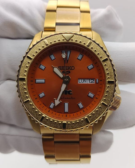 No Reserve - 2026 Seiko 5 Sports FTC L.E. 42.5MM Orange Dial Steel Bracelet (HDB012)