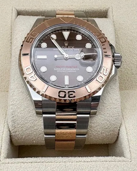 2017 Rolex Yacht-Master Everose Gold 40MM Chocolate Dial Two-Tone Oyster Bracelet (116621)
