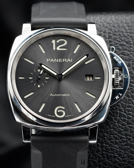 2021 Panerai Luminor Due 42MM Grey Dial Rubber Strap (PAM00904)