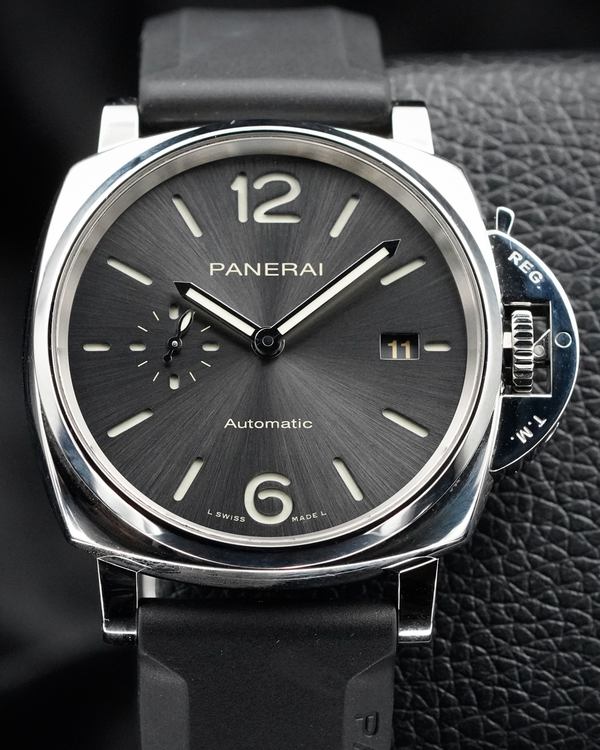 2021 Panerai Luminor Due 42MM Grey Dial Rubber Strap (PAM00904)