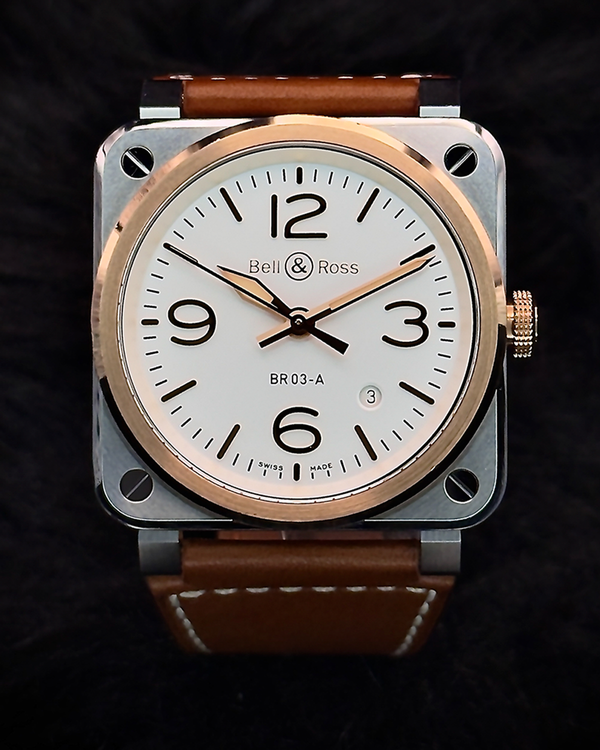 Bell & Ross BR 03 (BR03A-WH-STPG/SCA)