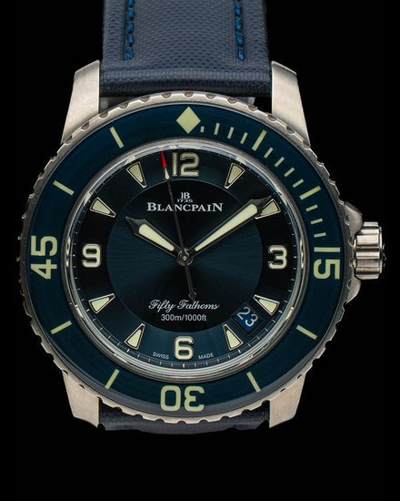 2022 Blancpain Fifty Fathoms 45MM Blue Dial Textile Strap (5015-12B40-O52A)