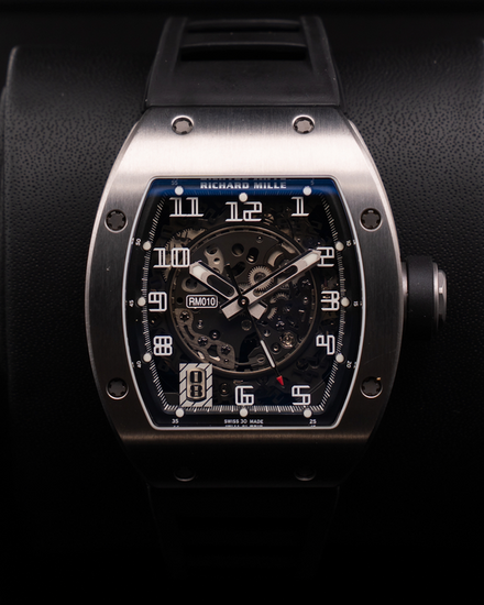 2024 Richard Mille RM 010 39MM Skeleton Dial Rubber Strap (RM010)