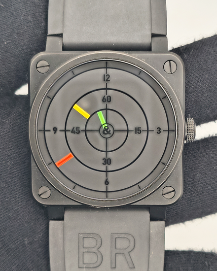 Bell & Ross BR 03 Radar L.E. 42MM Black Dial Rubber Stap (BR0392-RADAR)