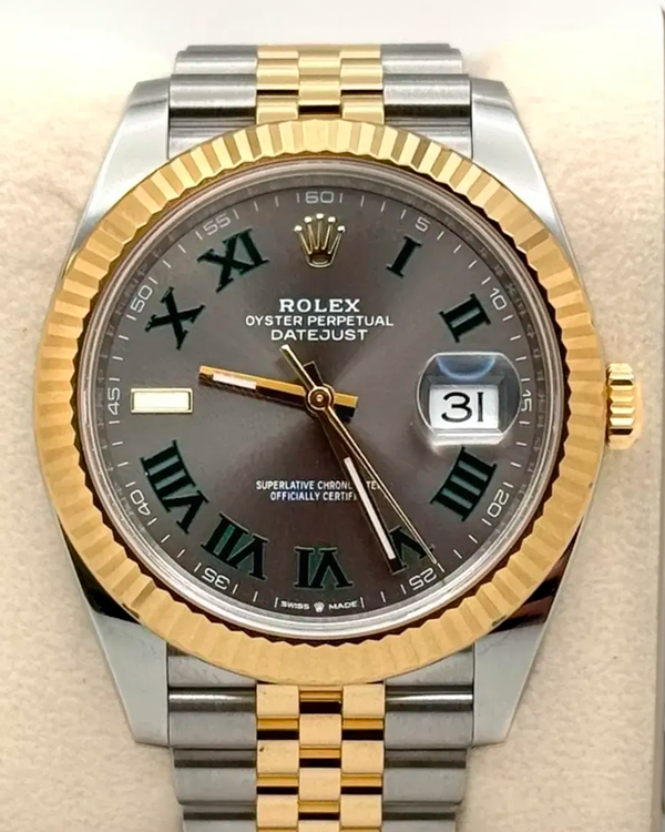 2025 Rolex Datejust "Wimbledon" 41MM Slate Dial Two-Tone Jubilee Bracelet (126333)
