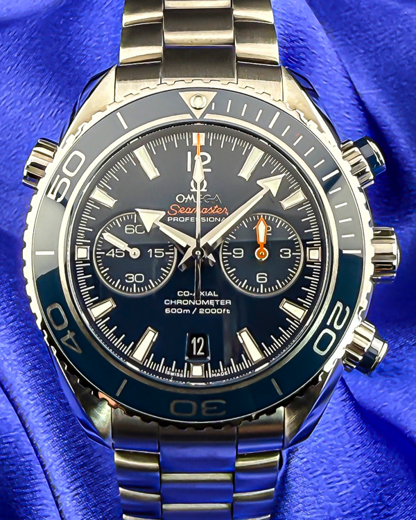 2019 Omega Seamaster Planet Ocean 600M 45.5MM Blue Dial Titanium Bracelet (232.90.46.51.03.001)