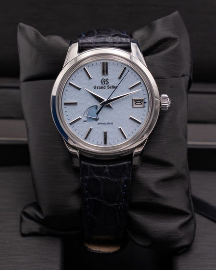 2022 Grand Seiko Elegance "Skyflake" 40.2MM Blue Dial Leather Strap (SBGA407G)