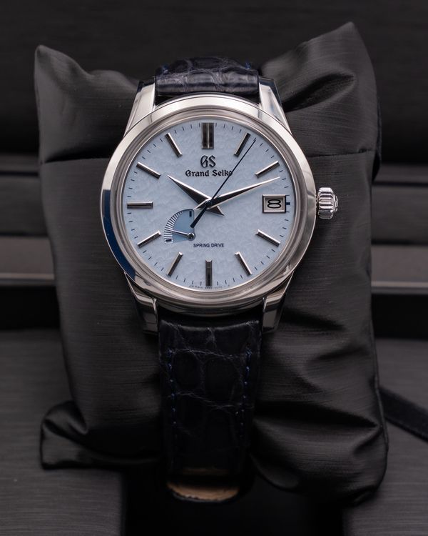 2022 Grand Seiko Elegance "Skyflake" 40.2MM Blue Dial Leather Strap (SBGA407G)