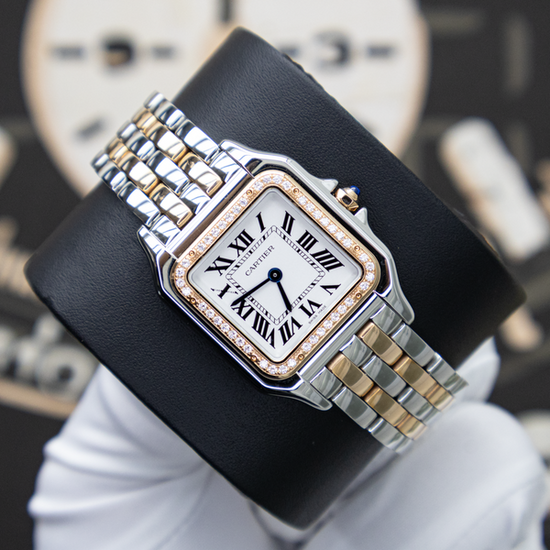 Cartier Panthère De Cartier 27MM Quartz Silver Dial Two-Tone Bracelet (W3PN0015)