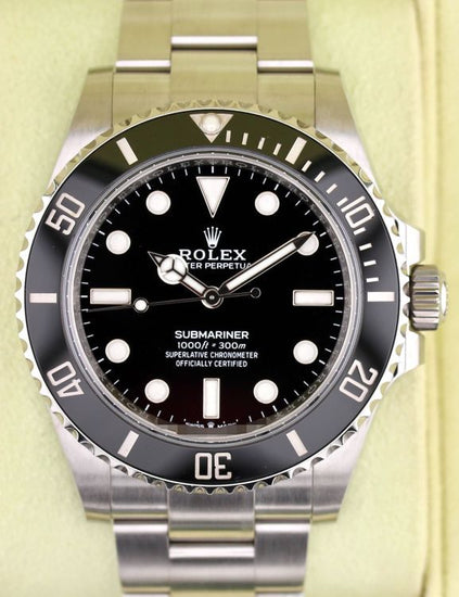 No Reserve - 2026 Rolex Submariner No-Date 41MM Black Dial Oyster Bracelet (124060)
