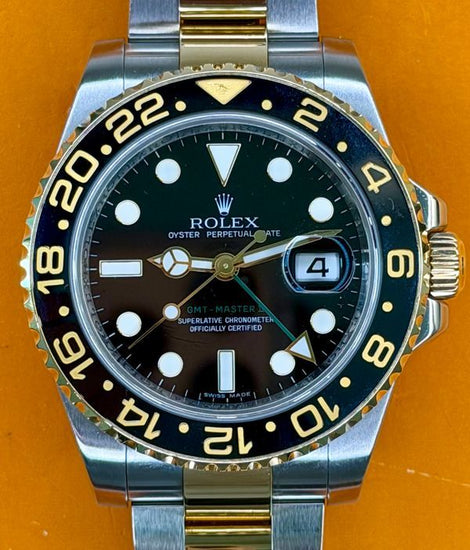 2018 Rolex GMT-Master II 40MM Black Dial Two-Tone Oyster Bracelet (116713LN)